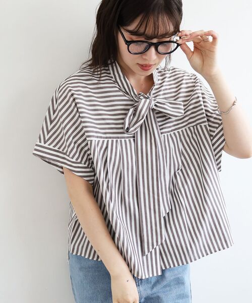 le.coeur blanc（ルクールブラン） ブラウス シャツ 「手洗い可能