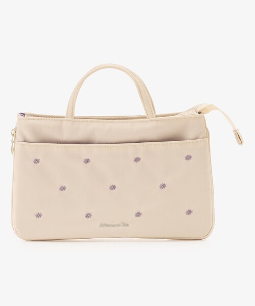 Afternoon Tea（アフタヌーンティー） ポーチ フラワー刺繍2WAYバッグ