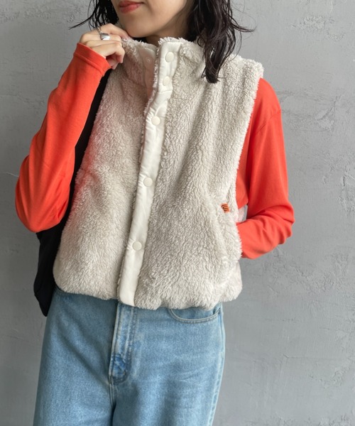 ☆UNIVERSAL OVERALL/ユニバーサルオーバーショート丈ボアベスト☆ UNIVERSAL OVERALL ベスト ジレ 「UNIVERSAL OVERALL