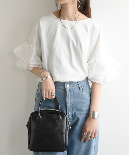 「and it_」 半袖カットソー M-L ブラック レディース_画像3