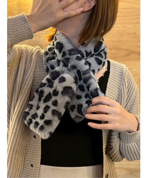 ARCADE（アーケード） マフラー ストール 差し込み ラビットフェイク