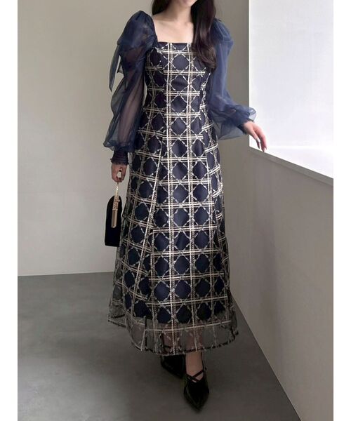 dazzlin ダズリン　オケージョンドレス dazzlin（ダズリン） ドレス レースリボンオフショルドレス : ZOZOTOWN