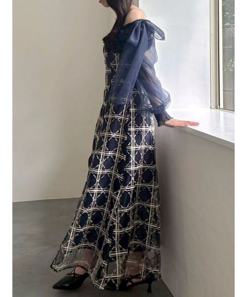 dazzlin（ダズリン） ドレス レースリボンオフショルドレス : ZOZOTOWN