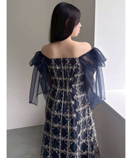 dazzlin（ダズリン） ドレス レースリボンオフショルドレス : ZOZOTOWN