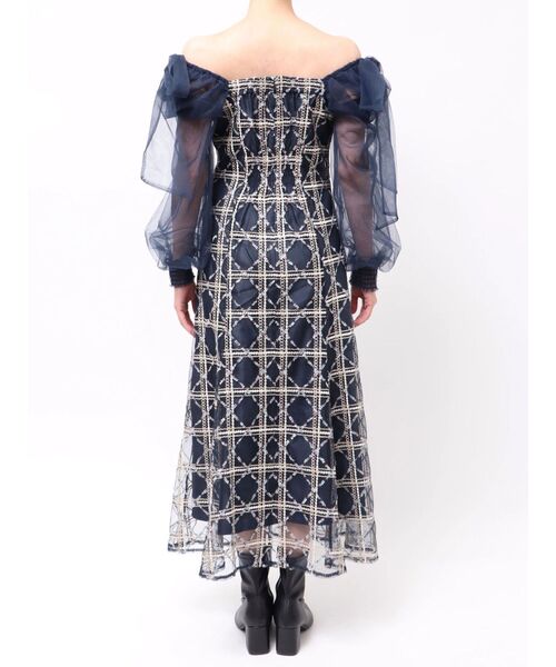 dazzlin（ダズリン） ドレス レースリボンオフショルドレス : ZOZOTOWN