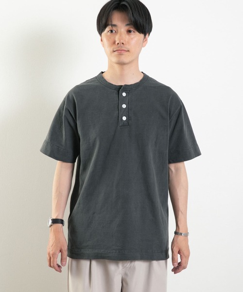 「Healthknit」 半袖Tシャツ MEDIUM ダークグレー メンズ_画像3