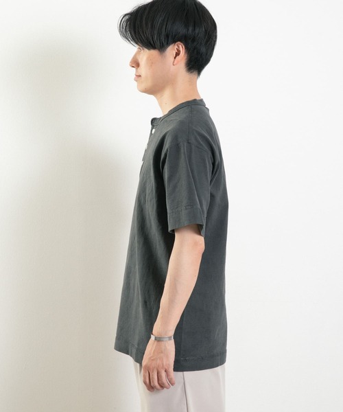 「Healthknit」 半袖Tシャツ MEDIUM ダークグレー メンズ_画像4
