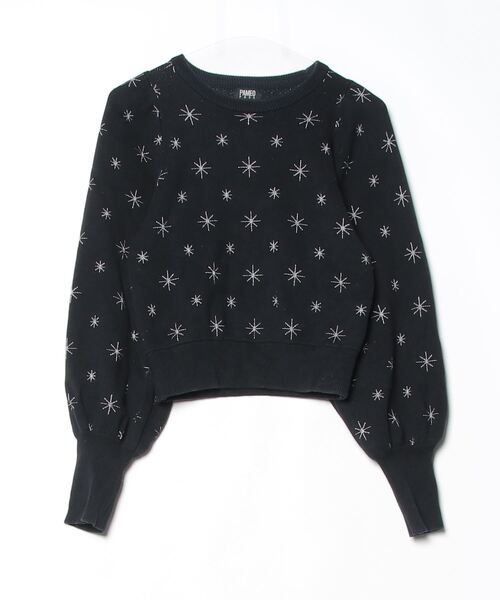 PAMEO POSE オーバーサイズニット PAMEO POSE（パメオ ポーズ） 長袖ニット FREE ブラック レディース