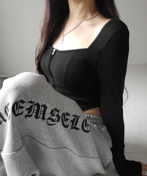 me+em select（ミームセレクト） tシャツ 「 2color 」ダブルジップ