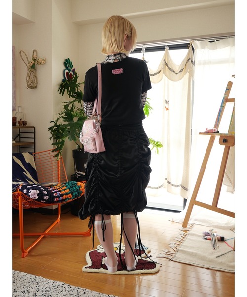 「PAMEO POSE」 半袖カットソー FREE ブラック レディース_画像9