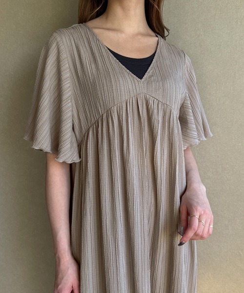 「JUNOAH」 半袖ワンピース X-LARGE ブラック レディース_画像5