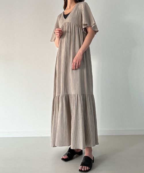 「JUNOAH」 半袖ワンピース X-LARGE ブラック レディース_画像7