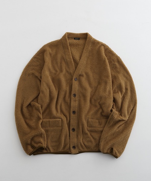 「WILD LIFE TAILOR Adam et Rope'」 カーディガン L オリーブ メンズ_画像2