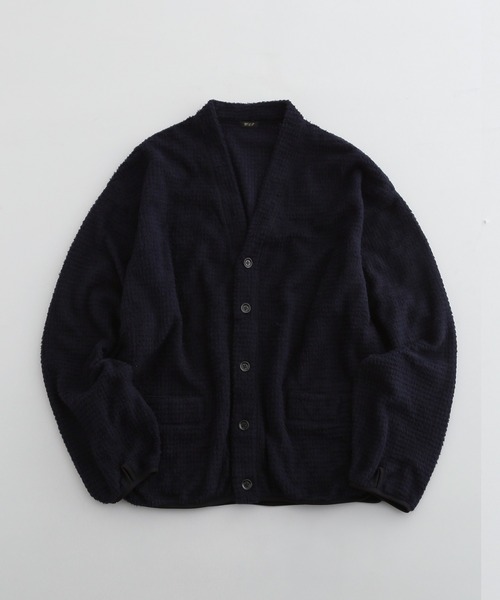 「WILD LIFE TAILOR Adam et Rope'」 カーディガン L オリーブ メンズ_画像3