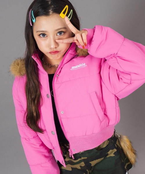 ANAP GiRL（アナップガール） ブルゾン アウター フード ファー 付