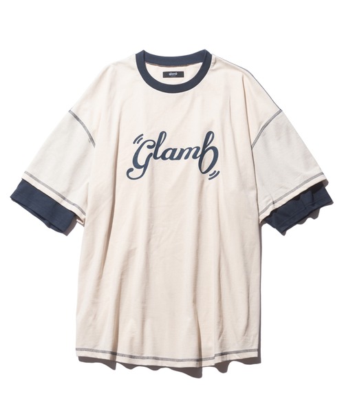 「glamb」 半袖Tシャツ S アイボリー メンズの画像