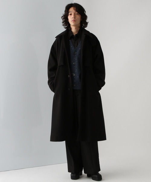 HARE（ハレ） ステンカラーコート LARGE パープル メンズ : ZOZOTOWN