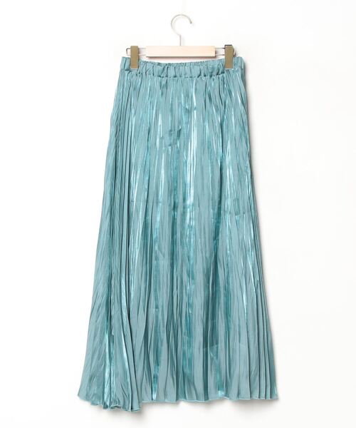 「B:MING by BEAMS」 プリーツスカート MEDIUM グリーン レディース_画像2
