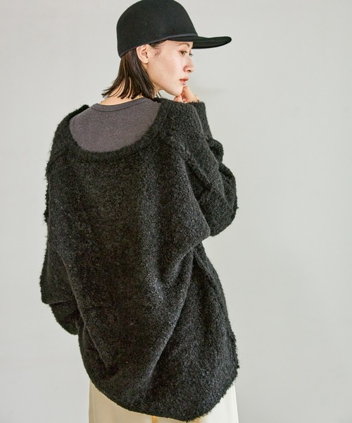 LAKOLE（ラコレ） ニット セーター ブークレVネックニットプルオーバー