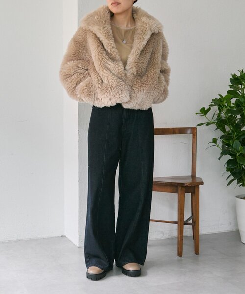 ear PAPILLONNER（イア パピヨネ） コート アウター フェイク