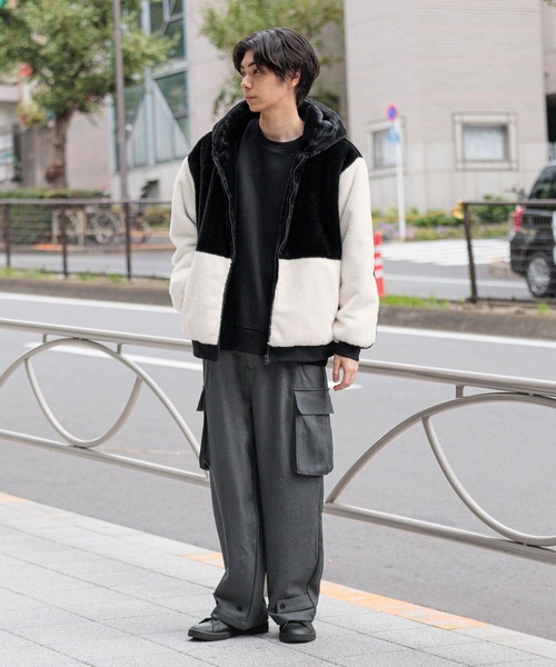 m*認様 【希少／完売品】ブリストル　ライクラ　フード　ブルゾン LAKOLE（ラコレ） ブルゾン アウター ファーフードブルゾン/595109