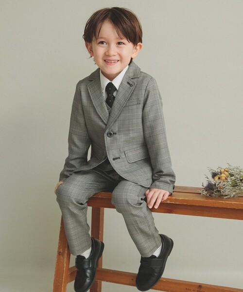 branshes（ブランシェス） 「KIDS」パンツスーツ 120 グレー キッズ