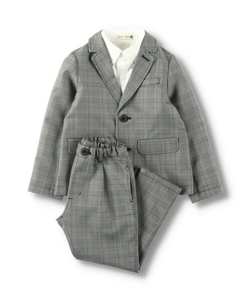 【branshes】ブランシェス　男の子120㎝　スーツセット BRANSHES 【キッズスーツ5点SET】ブランシェス サージ/フォーマル