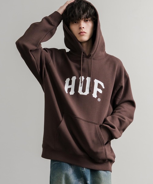 HUF（ハフ） パーカー ARCH P/O HOODIE オーバーサイズアーチロゴ