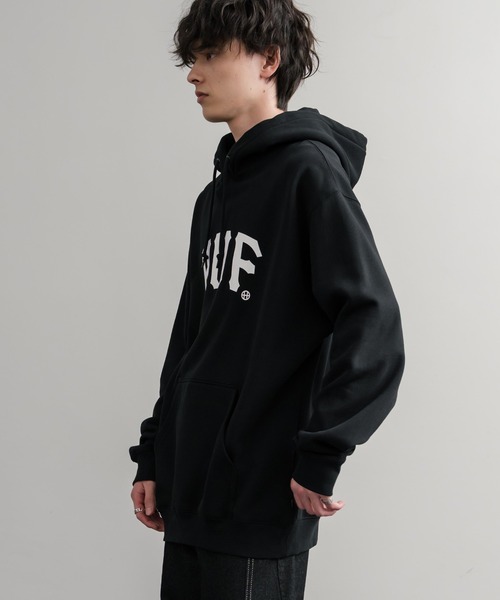 HUF（ハフ） パーカー ARCH P/O HOODIE オーバーサイズアーチロゴ
