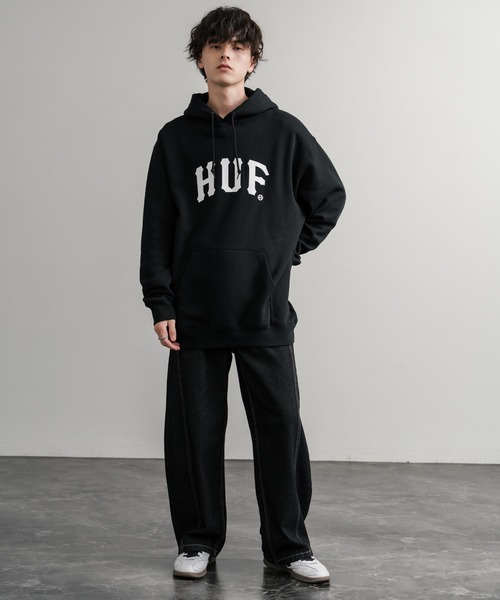 HUF（ハフ） パーカー ARCH P/O HOODIE オーバーサイズアーチロゴ