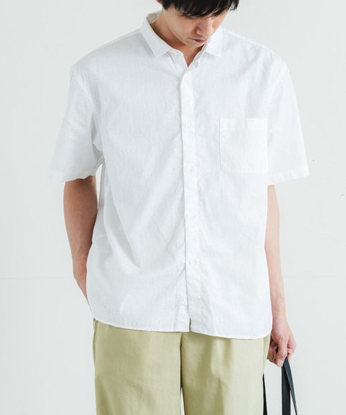 「quadro」 半袖シャツ LARGE ネイビー メンズ_画像2