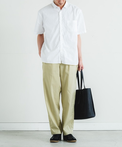 「quadro」 半袖シャツ LARGE ネイビー メンズ_画像3