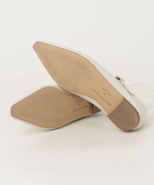 「ODETTE E ODILE」 フラットパンプス 22cm ホワイト レディース_画像3