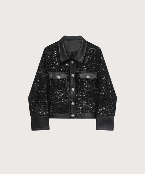 「LA POMME petit」 セットアップ SMALL ブラック レディース_画像2