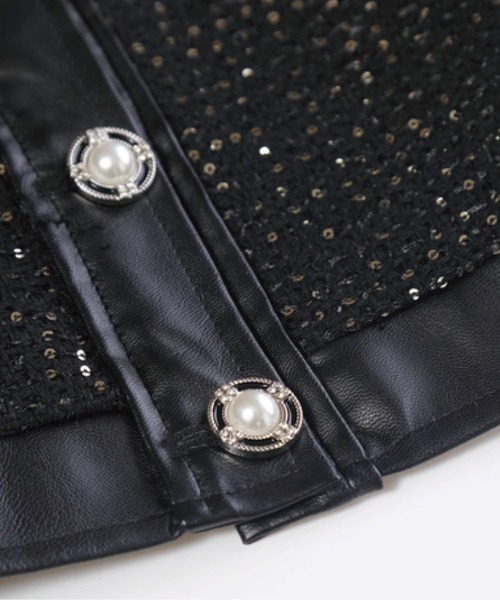 「LA POMME petit」 セットアップ SMALL ブラック レディース_画像5