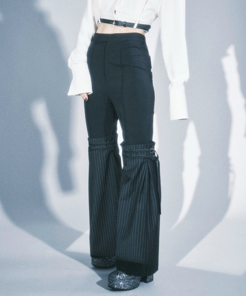 MAISON SPECIAL（メゾンスペシャル） パンツ 36 ブラック レディース