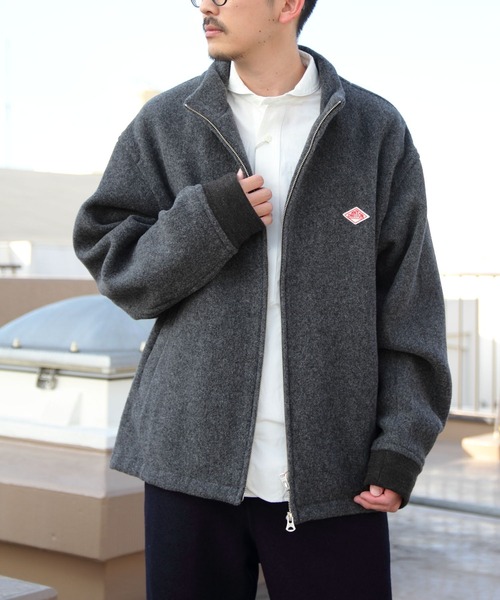 DANTON ウールジャケット サイズ44 チャコール Danton（ダントン） ブルゾン 44 ミックスグレー メンズ : ZOZOTOWN