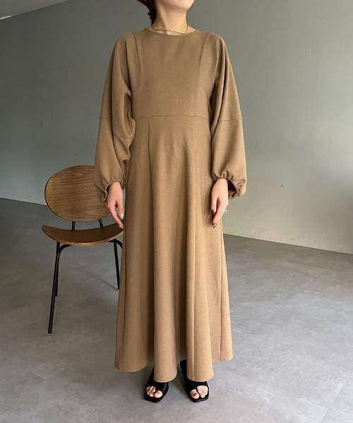 CAPRICIEUX LE'MAGE（カプリシューレマージュ） 7分袖ワンピース 36