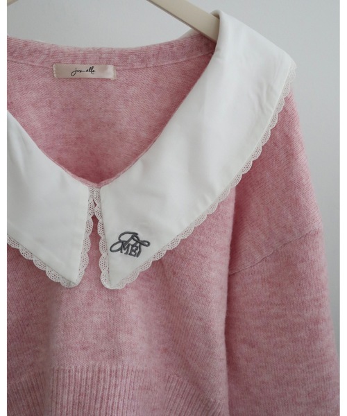 「JUMELLE」 長袖ニット FREE ピンク レディース_画像4