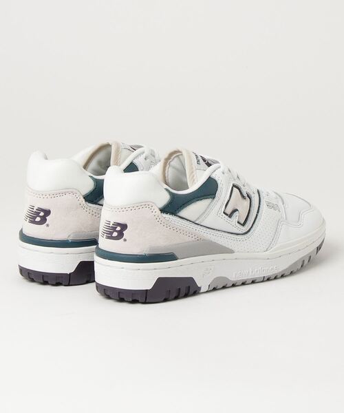 「New Balance」 ローカットスニーカー 24.0cm ホワイト×ブルー メンズ_画像2