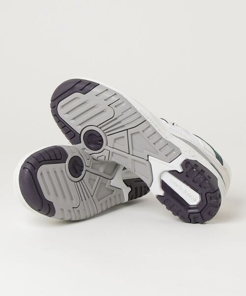 「New Balance」 ローカットスニーカー 24.0cm ホワイト×ブルー メンズ_画像3