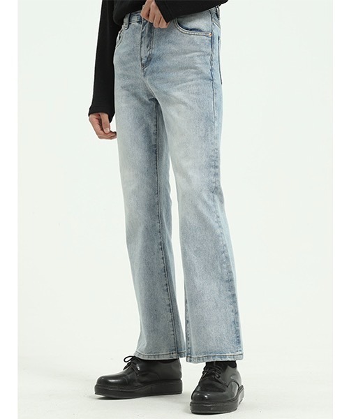 「WESTBOY」 ブーツカットデニムパンツ L ブルー メンズ_画像4