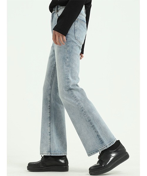 「WESTBOY」 ブーツカットデニムパンツ L ブルー メンズ_画像5