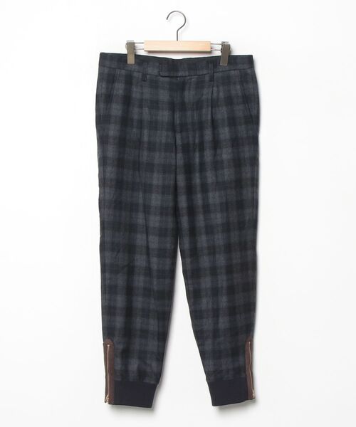kolor（カラー） チェック柄パンツ 2 グレー メンズ : ZOZOTOWN Yahoo