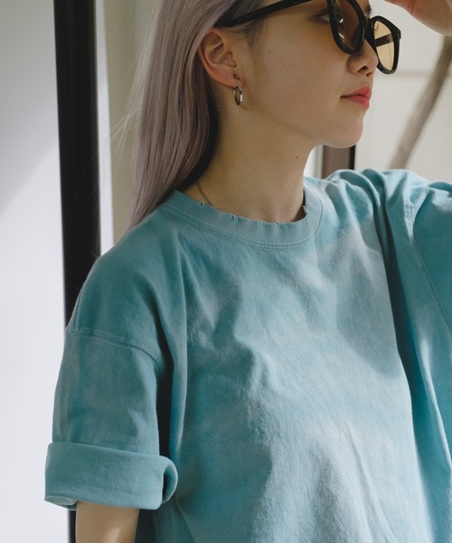 「WHIMSIC」 半袖Tシャツ FREE ミント メンズ_画像9