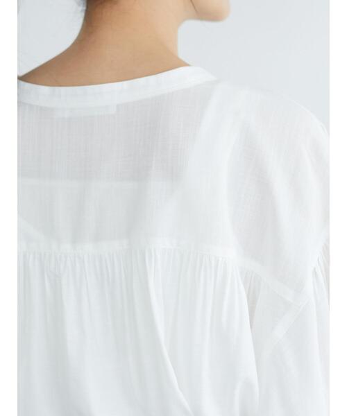 「CRAFT STANDARD BOUTIQUE」 7分袖ブラウス L ブルー レディース_画像5