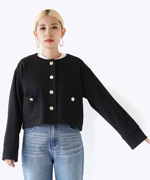 「e-zakkamania stores」 長袖ブラウス フリー ブラック レディース_画像7