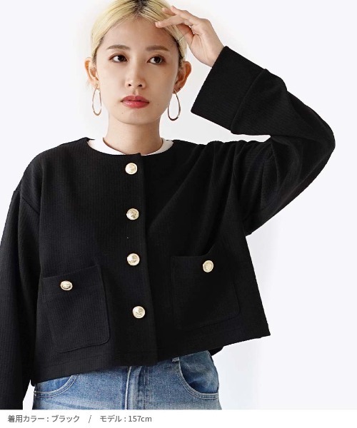 「e-zakkamania stores」 長袖ブラウス フリー ブラック レディース_画像8