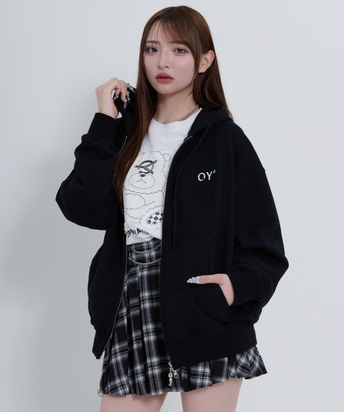 OY（オーワイ） パーカー 「OY/オーワイ」PATCH DOLLY HOODIE ZIP UP
