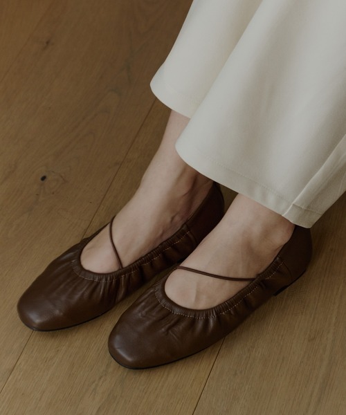 OLUN パンプス gather flat shoes/ギャザーフラットシューズ OLUN パンプス gather flat shoes/ギャザーフラットシューズ
